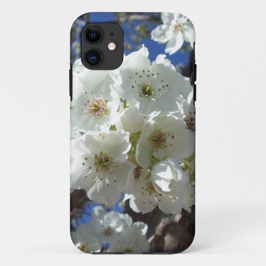 Coques Case-Mate iPhone Fleurs blanches I Poirier ornemental (Dos)