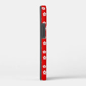 Coques Case-Mate iPhone Fleurs blanches mignonnes sur rouge (Verso / Droite)