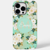 Coques Case-Mate iPhone Fleurs blanches romantiques Conception de l'aquare (Verso)