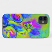 Coques Case-Mate iPhone FLEURS BLANCHES rose jaune vert violet (Dos (Horizontal))