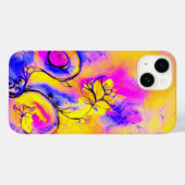Coques Case-Mate iPhone FLEURS BLANCHES rose jaune violet (Verso (horizontal))