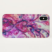 Coques Case-Mate iPhone FLEURS BLANCHES rose vif violet rouge violet (Dos (Horizontal))