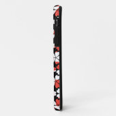 Coques Case-Mate iPhone Fleurs blanches rouges mignons motif (Dos/Gauche)