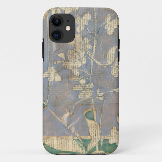 Coques Case-Mate iPhone Fleurs blanches sur l'arrière - plan de papier (Dos)