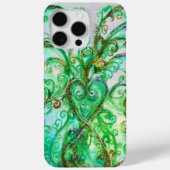 Coques Case-Mate iPhone FLEURS BLANCHES vert turquoise clair blanc (Verso)