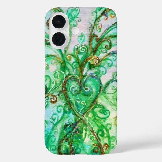 Coques Case-Mate iPhone FLEURS BLANCHES vert turquoise clair blanc (Verso)