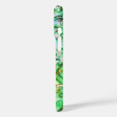Coques Case-Mate iPhone FLEURS BLANCHES vert turquoise clair blanc (Verso / Gauche)