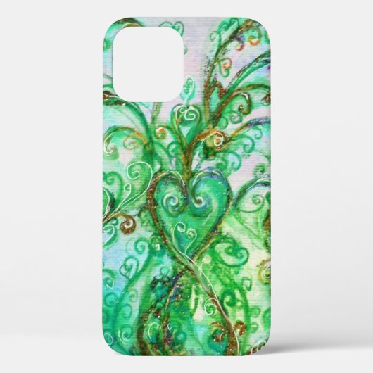 Coques Case-Mate iPhone FLEURS BLANCHES vert turquoise clair blanc (Verso)