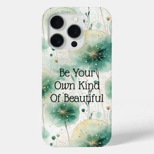 Coques Case-Mate iPhone Fleurs blanches vertes (Verso)