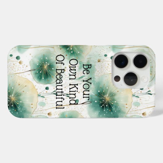 Coques Case-Mate iPhone Fleurs blanches vertes (Verso (horizontal))