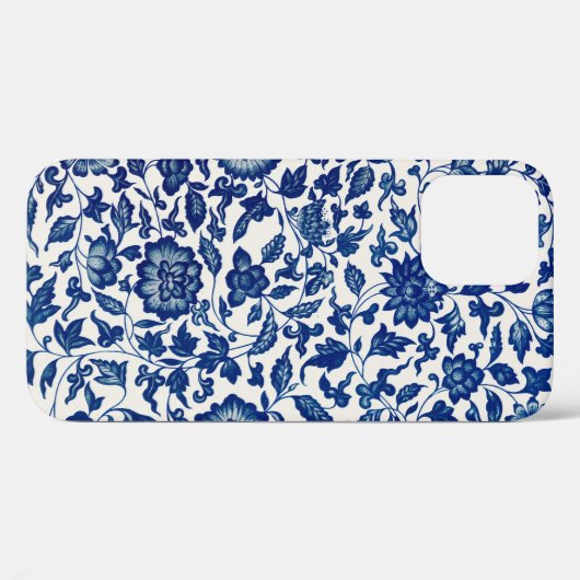 Coques Case-Mate iPhone Fleurs bleues (Verso (horizontal))