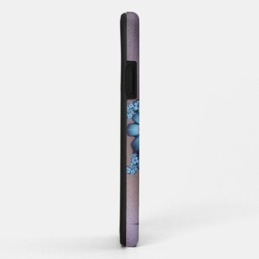 Coques Case-Mate iPhone Fleurs bleues (Dos/Droite)