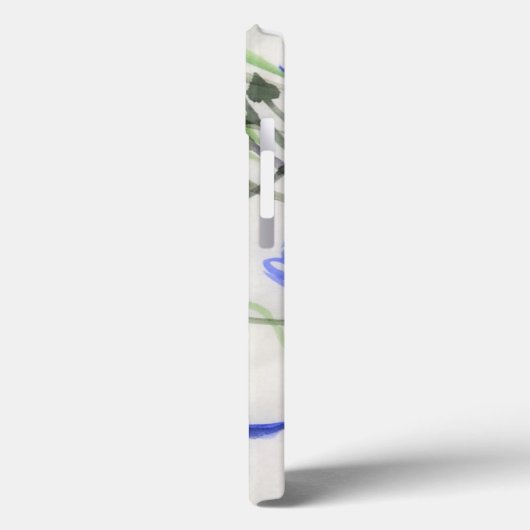 Coques Case-Mate iPhone Fleurs bleues (Verso / Gauche)