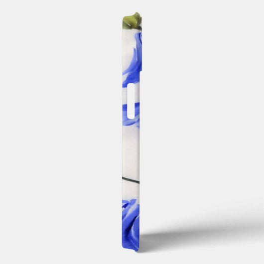 Coques Case-Mate iPhone Fleurs bleues (Verso / Droite)