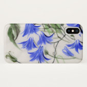 Coques Case-Mate iPhone Fleurs bleues (Dos (Horizontal))