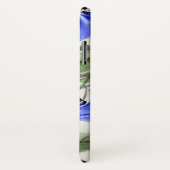 Coques Case-Mate iPhone Fleurs bleues (Dos/Droite)