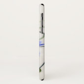 Coques Case-Mate iPhone Fleurs bleues (Dos/Gauche)