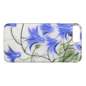 Coques Case-Mate iPhone Fleurs bleues (Dos (Horizontal))