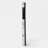 Coques Case-Mate iPhone Fleurs bleues (Dos/Gauche)