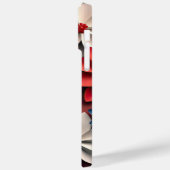 COQUES Case-Mate iPhone FLEURS BLEUES BLANCHES ROUGES PATRIOTIQUES AMÉRICA (Verso / Gauche)