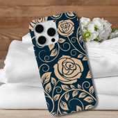 Coques Case-Mate iPhone Fleurs bleues Brown