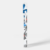 Coques Case-Mate iPhone Fleurs bleues et blanches (Verso / Gauche)