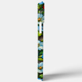 Coques Case-Mate iPhone Fleurs bleues et coccinelles (Verso / Droite)