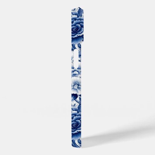 Coques Case-Mate iPhone Fleurs bleues Indigo (Verso / Droite)