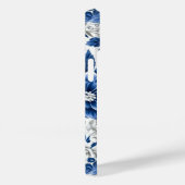 Coques Case-Mate iPhone Fleurs bleues Indigo (Verso / Droite)