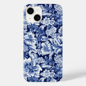 Coques Case-Mate iPhone Fleurs bleues Indigo (Verso)