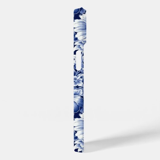 Coques Case-Mate iPhone Fleurs bleues Indigo (Verso / Droite)