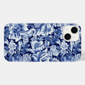 Coques Case-Mate iPhone Fleurs bleues Indigo (Verso (horizontal))