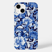 Coques Case-Mate iPhone Fleurs bleues Indigo (Verso)