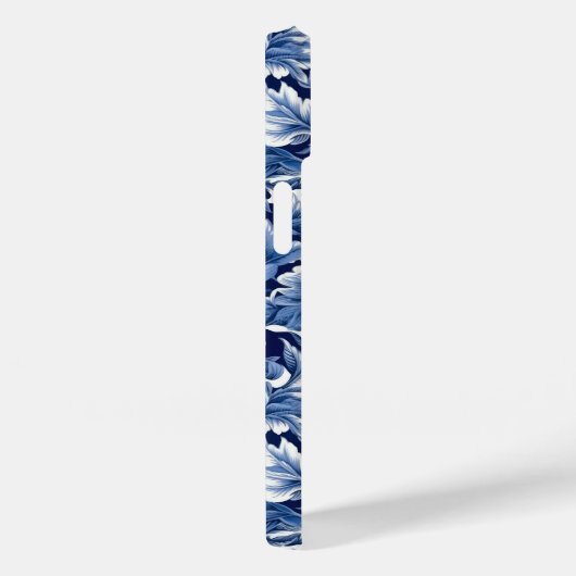 Coques Case-Mate iPhone Fleurs bleues Indigo (Verso / Droite)