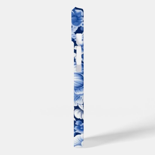 Coques Case-Mate iPhone Fleurs bleues Indigo (Verso / Gauche)