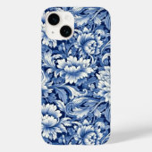 Coques Case-Mate iPhone Fleurs bleues Indigo (Verso)