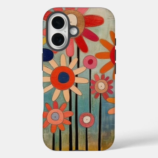 Coques Case-Mate iPhone Fleurs Bohèmes Colorées (Verso)