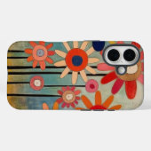 Coques Case-Mate iPhone Fleurs Bohèmes Colorées (Verso (horizontal))