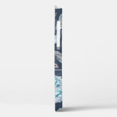 Coques Case-Mate iPhone Fleurs Boho Chic : Aquarelle bleu foncé P (Verso / Gauche)