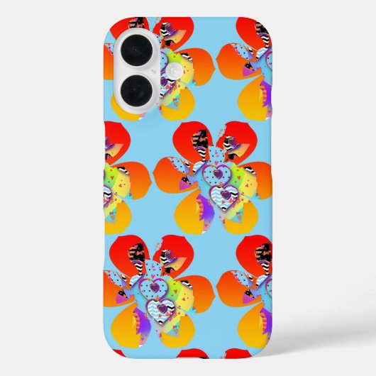 Coques Case-Mate iPhone Fleurs cardiaques (Verso)