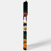 Coques Case-Mate iPhone Fleurs chamomiles de papillon d'insecte orange vif (Verso / Droite)