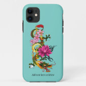 Coques Case-Mate iPhone Fleurs chinoises de cerisier du Ragon de Lotus (Dos)