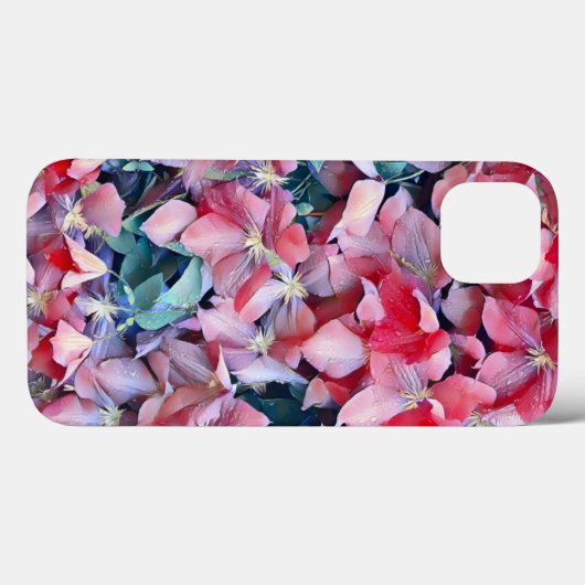 Coques Case-Mate iPhone Fleurs Clematis (Verso (horizontal))