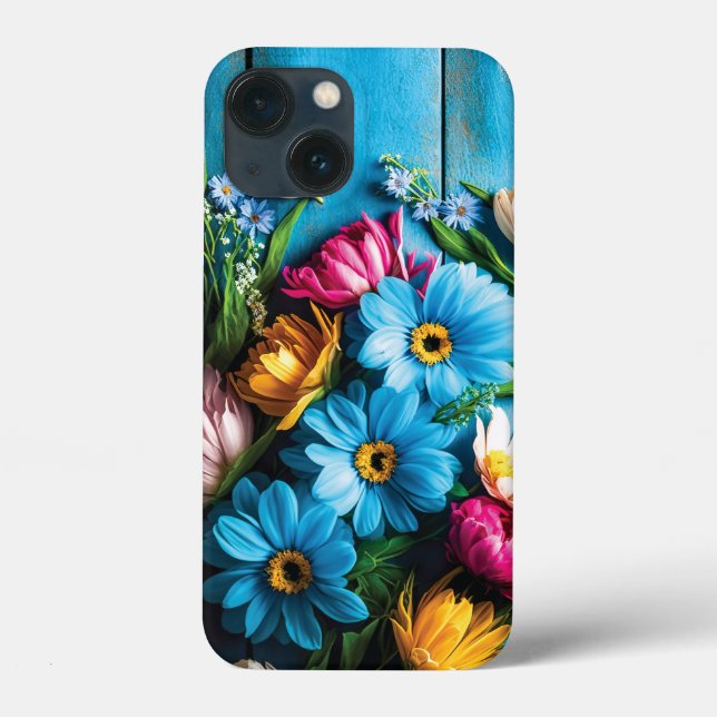 Coques Case-Mate iPhone Fleurs colorées (Verso)