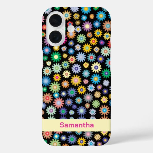 Coques Case-Mate iPhone Fleurs colorées (Verso)