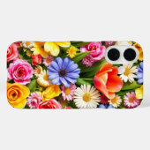 Coques Case-Mate iPhone Fleurs colorées (Verso (horizontal))