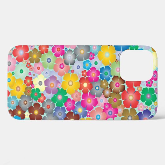 Coques Case-Mate iPhone Fleurs colorées (Verso (horizontal))