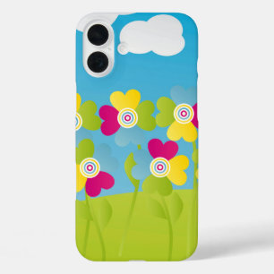 Coques iPhone 16 Plus Fleurs colorées