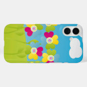 Coques Case-Mate iPhone Fleurs colorées (Verso (horizontal))