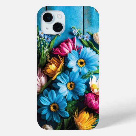 Coques Case-Mate iPhone Fleurs colorées (Verso)